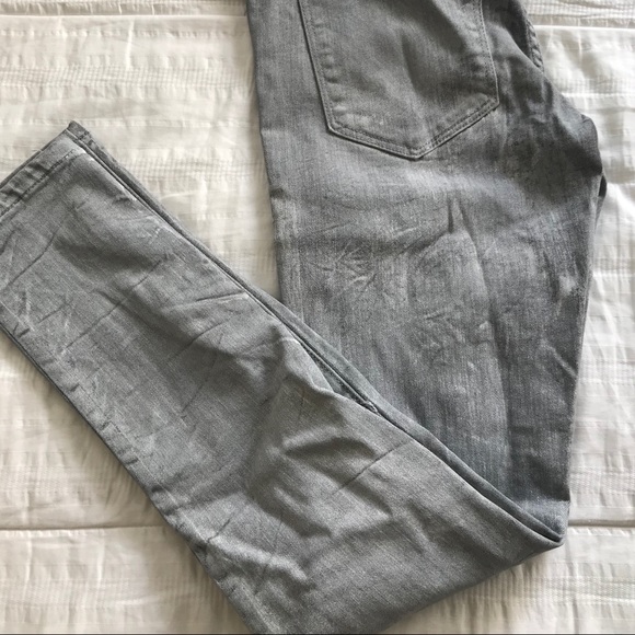 Banana Republic Skinny Paint Distressed Jeans - 26 - Picture 5 of 6